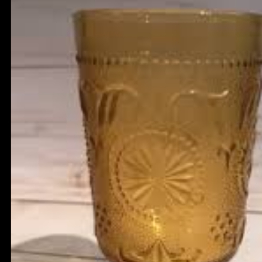 Antique Dasiy print sandwich glasses